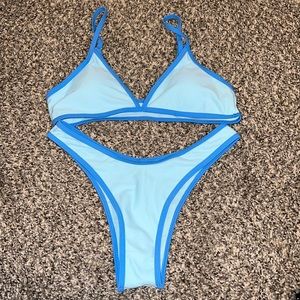 Blue bikini